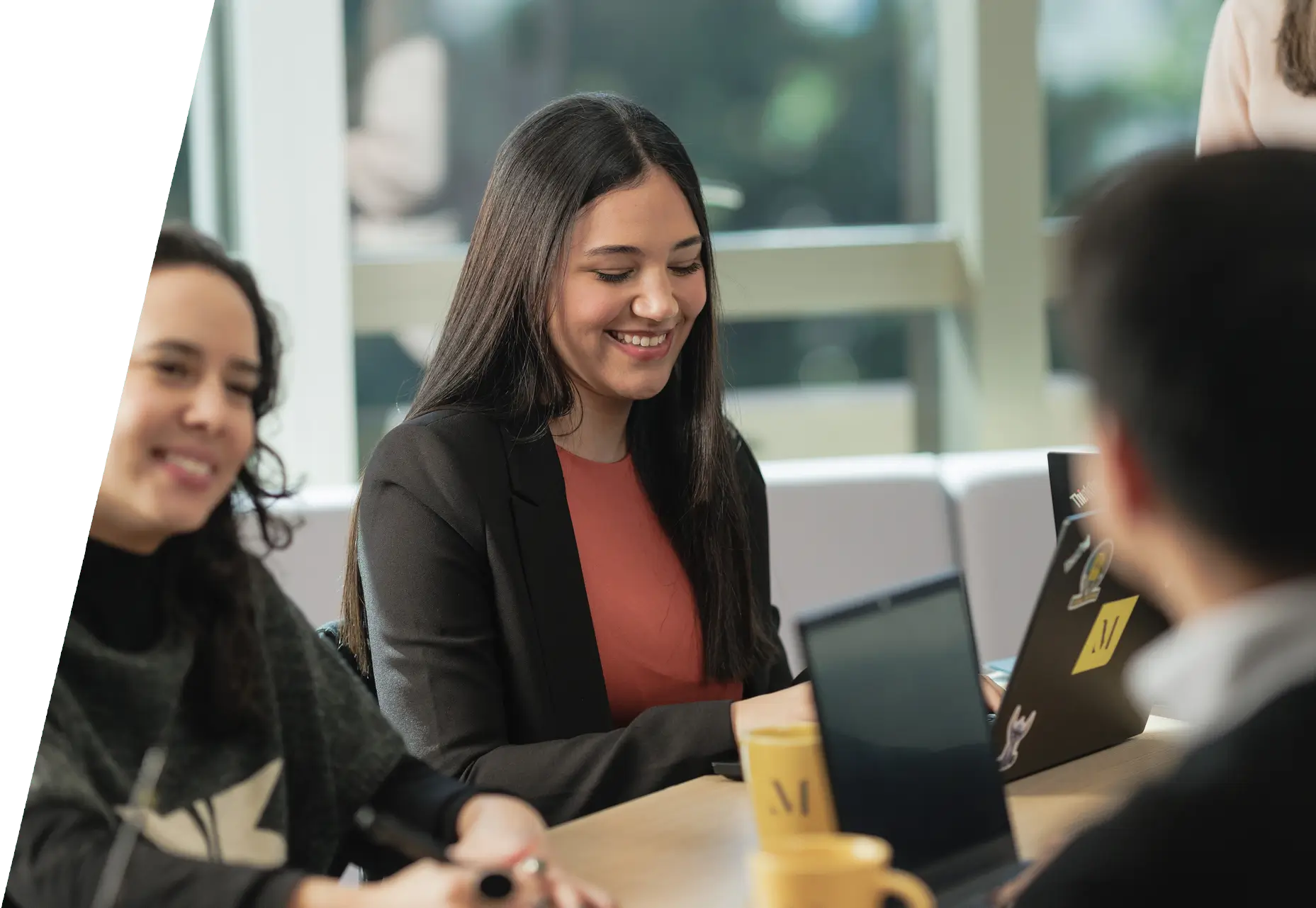 People having a meeting